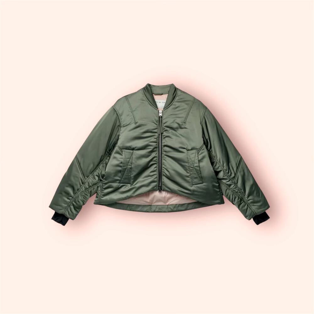 SHOREDITCH SKI CLUB SOFIE BOMBER STEEL GREEN NWT SZ:M